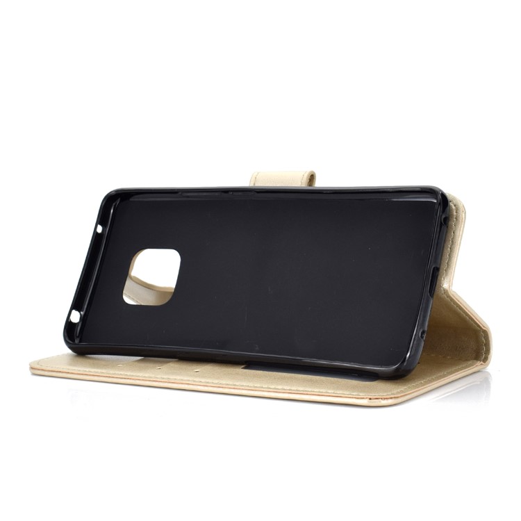 Coque Mobile En Cuir Pour Portefeuille Magnétique Avec Motif De Mandala Imprimé Pour Huawei Mate 20 Pro - Or-6