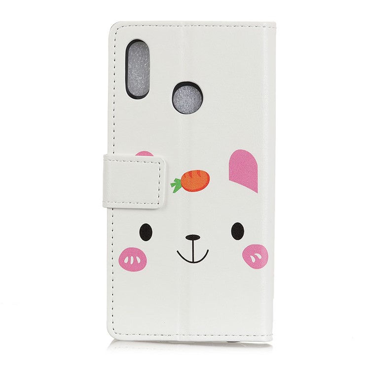 Pattern Printing PU Leather Flip Stand Cover for Huawei Y7 (2019) - Cute Animal-2