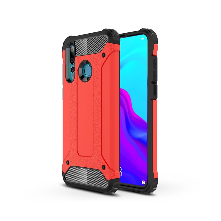 Armor Guard Plastic + TPU Hybrid Back Cover for Huawei nova 4 - Red-1
