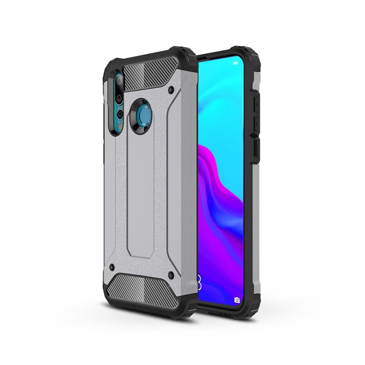 Armor Guard Plastic + TPU Hybrid Back Shell for Huawei nova 4 - Grey-1