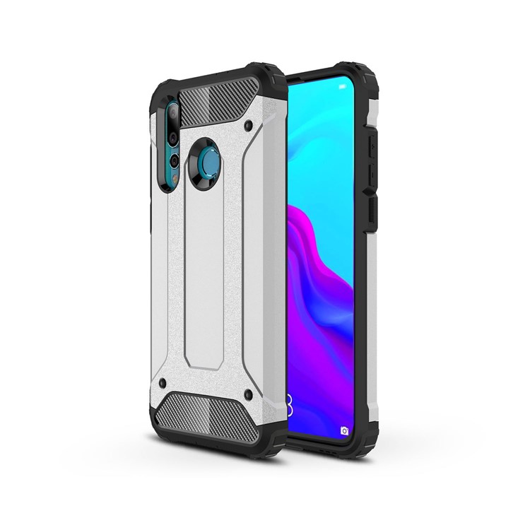 Armor Guard Plastic + TPU Hybrid Back Case Cover for Huawei nova 4 - Silver-1