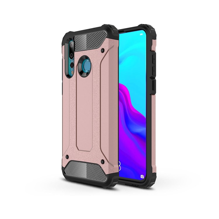 Custodia Mobile Posteriore In Plastica + TPU Ibrida Per Huawei Nova 4 - Oro Rosa-1