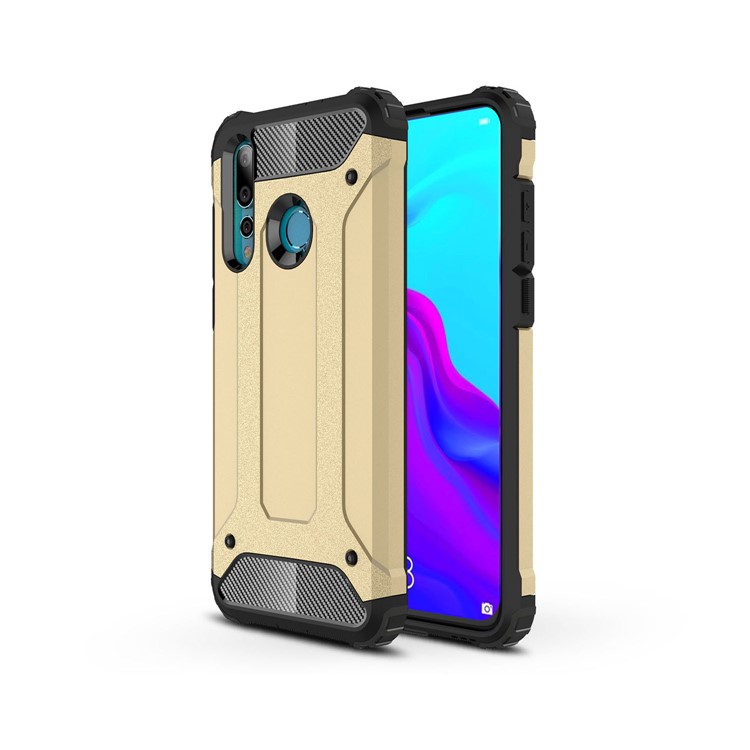 Custodia Per Cellulare Posteriore In Plastica + TPU Ibrida Per Huawei Nova 4 - Oro-1