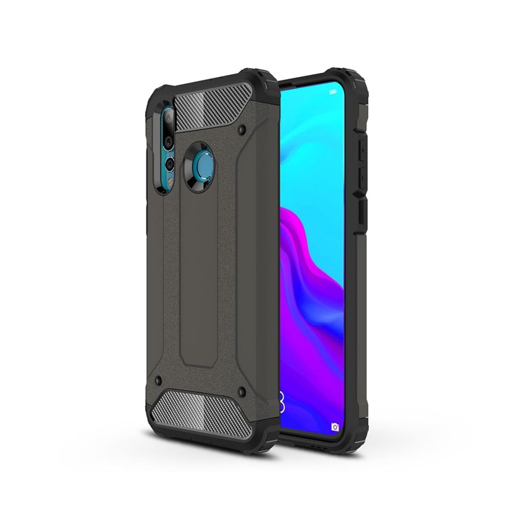 Rüstungsschutz Kunststoff + TPU Hybrid Zurück Mobile Abdeckung Für Huawei Nova 4 - Bronze--1