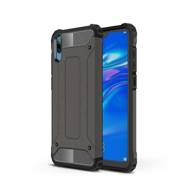 Armor Guard Plastic + TPU Hybrid Phone Cover for Huawei Enjoy 9 / Y7 Pro (2019) - Bronze-1