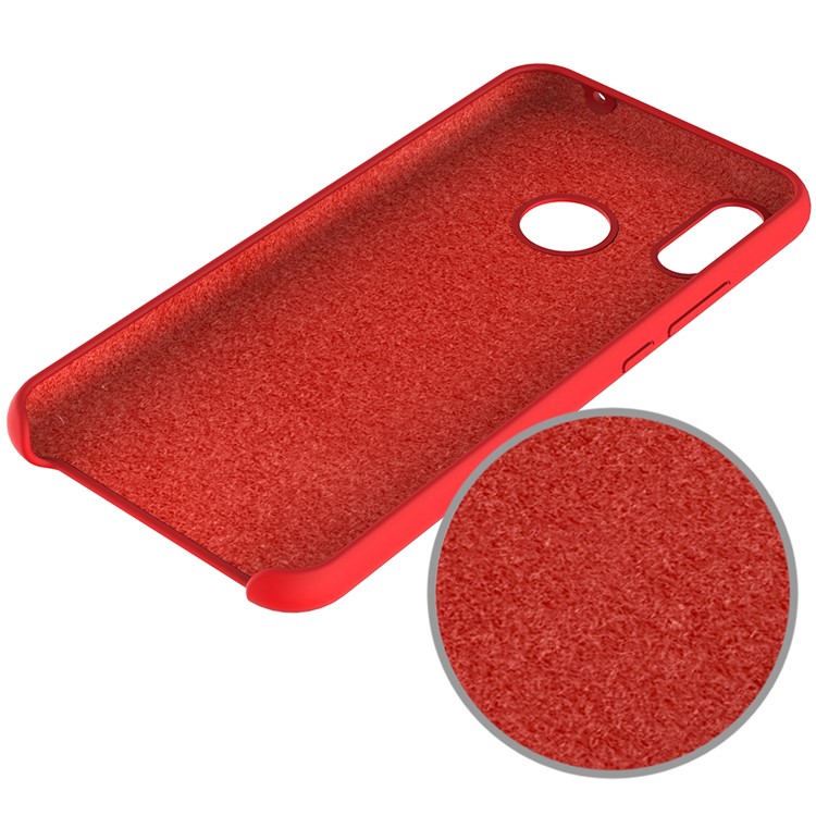 Liquid Silicone Protector Shell for Huawei nova 3 - Red-4