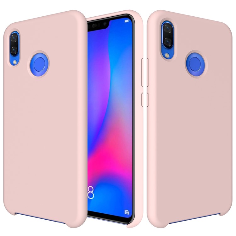 Liquid Silicone Protector Casing for Huawei nova 3 - Pink-1