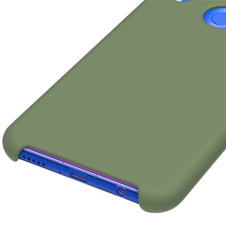 Liquid Silicone Protector Cell Phone Case for Huawei nova 3 - Green-3