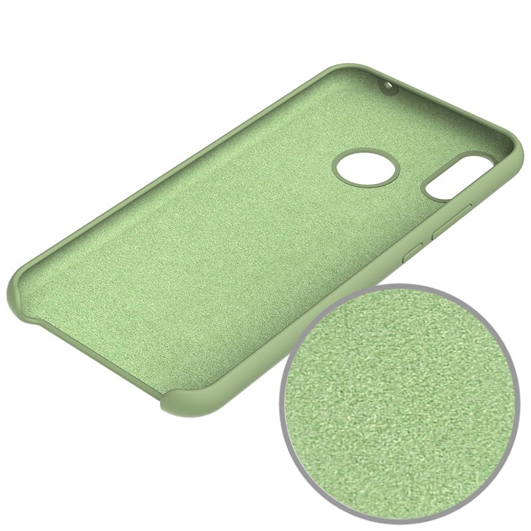 Liquid Silicone Protector Cell Phone Case for Huawei nova 3 - Green-4