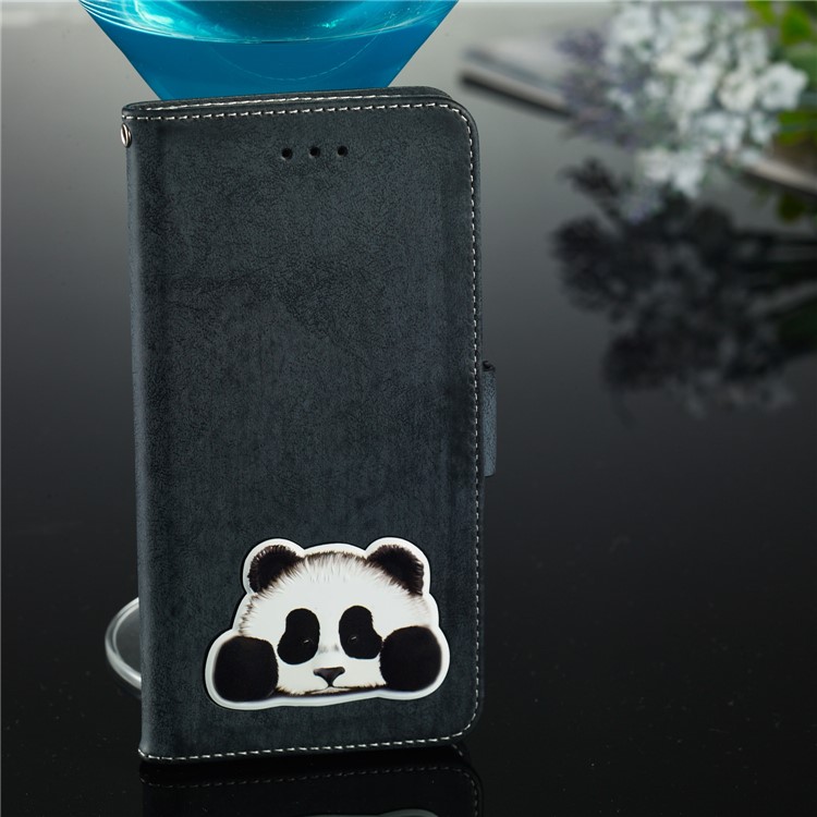 Vintage Pattern Printing PU Leather Phone Cover with Card Holder for Huawei nova 4 - Dark Blue-10