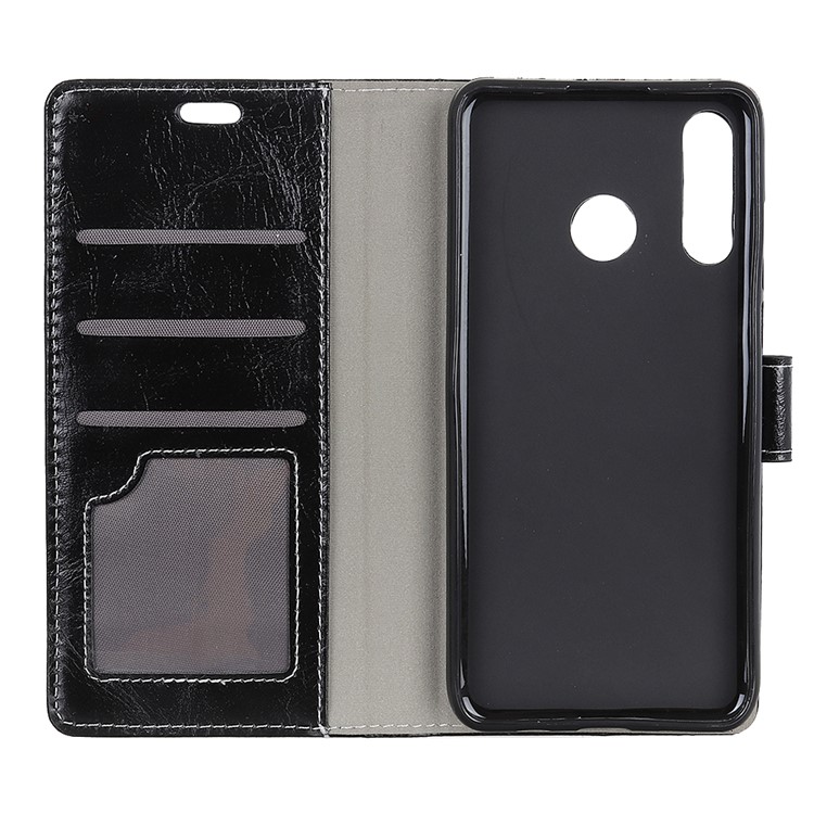 Crazy Horse Vintage Leather Protective Phone Case for Huawei P30 Lite - Black-2