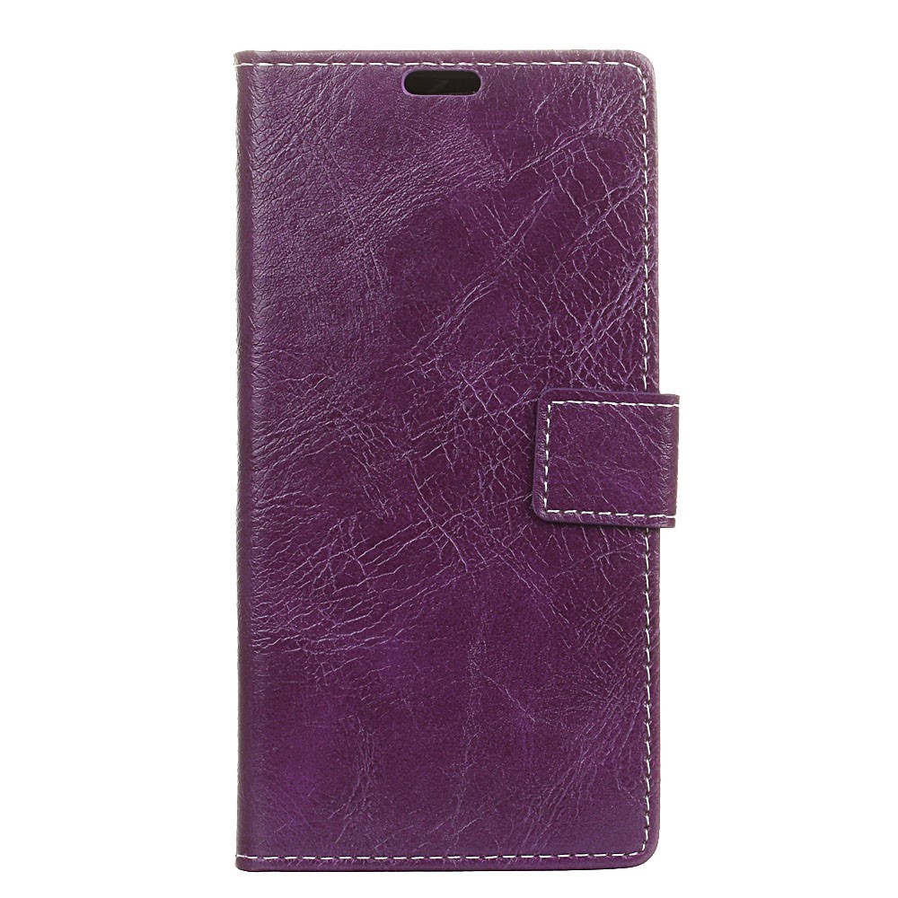 Crazy Horse Horse Vintage Leather Tele Celular Shell Para Huawei P30 Lite/nova 4e/p30 Lite New Edition - Roxo