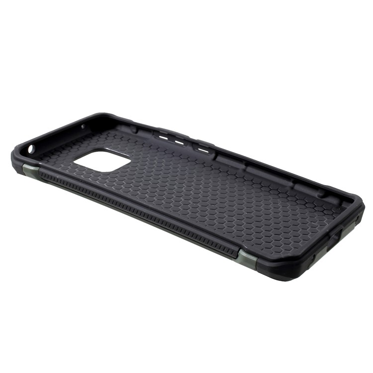 Camouflage Pattern Leather Coated PC TPU Hybrid Phone Cover for Huawei Mate 20 Pro - Green-5