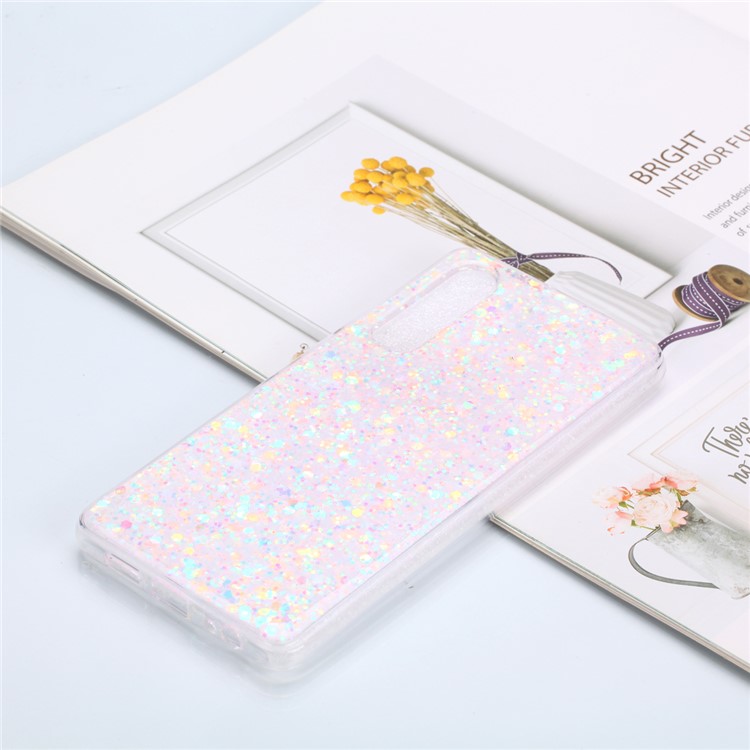 Glitter Sequins Glossy Acrylic + TPU Hybrid Mobile Shell for Huawei P30 - Multi-color-1