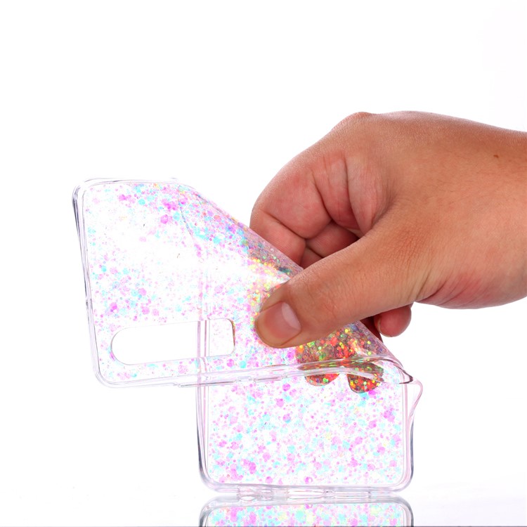 Glitter Sequins Glossy Acrylic + TPU Hybrid Mobile Shell for Huawei P30 - Multi-color-5