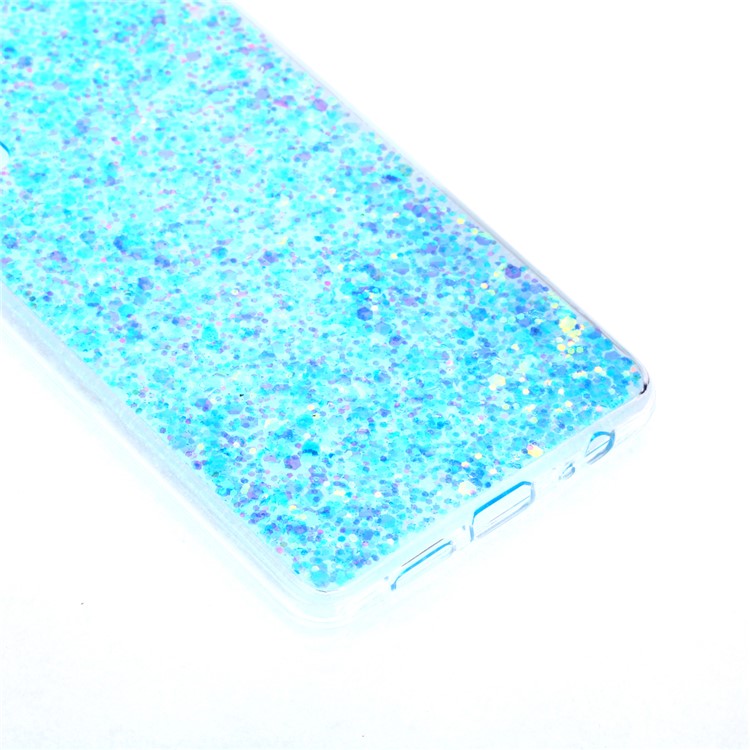 Glitter Sequins Glossy Acrylic + TPU Hybrid Protection Shell for Huawei P30 - Blue-3
