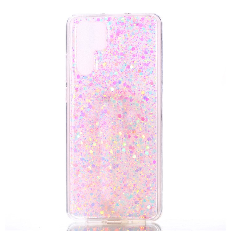 Glitter Sequins Glossy Acrylic + TPU Hybrid Mobile Shell for Huawei P30 Pro - Pink-2