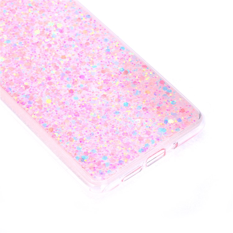 Glitter Sequins Glossy Acrylic + TPU Hybrid Mobile Shell for Huawei P30 Pro - Pink-3