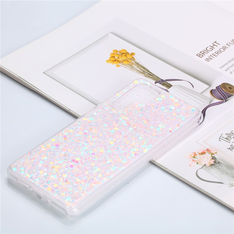 Glitter Sequins Glossy Acrylic + TPU Hybrid Phone Casing for Huawei P30 Pro - Multi-color-1