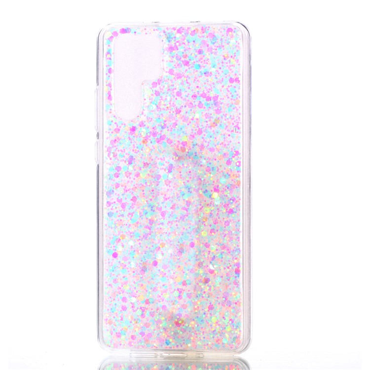 Glitter Sequins Glossy Acrylic + TPU Hybrid Phone Casing for Huawei P30 Pro - Multi-color-2