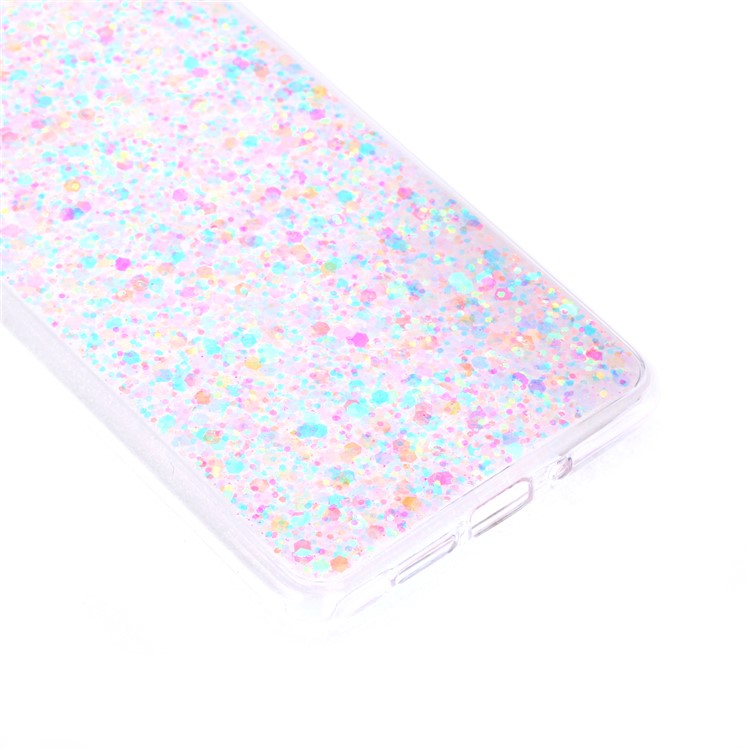 Glitter Sequins Glossy Acrylic + TPU Hybrid Phone Casing for Huawei P30 Pro - Multi-color-3