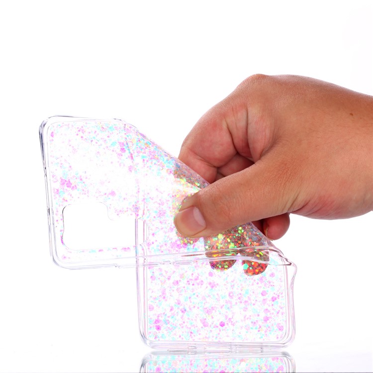 Glitter Sequins Glossy Acrylic + TPU Hybrid Phone Casing for Huawei P30 Pro - Multi-color-5