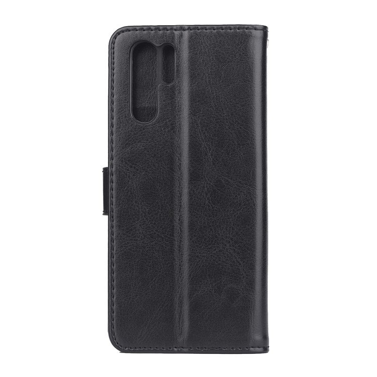 ENKAY Crazy Horse PU Leather Protective Case for Huawei P30 Pro - Black-2