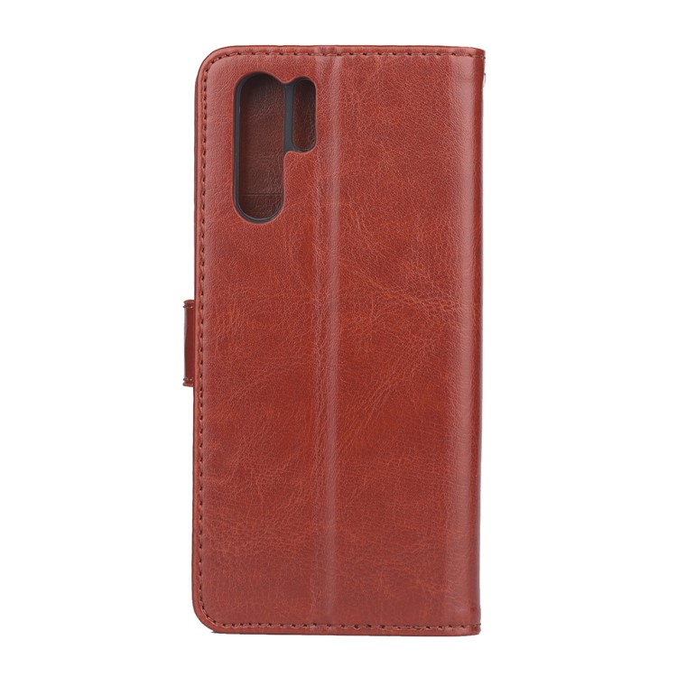 ENKAY Crazy Horse PU Leather Protective Casing for Huawei P30 Pro - Brown-2