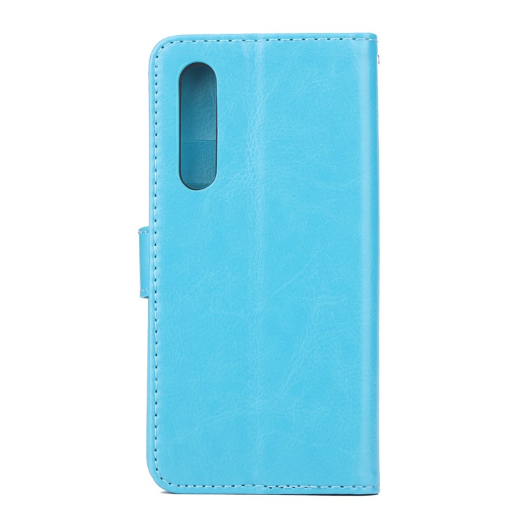 ENKAY Crazy Horse PU Leather Protective Shell for Huawei P30 - Blue-2