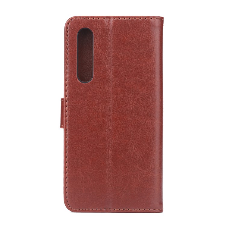 ENKAY Crazy Horse PU Leather Protective Casing for Huawei P30 - Brown-2