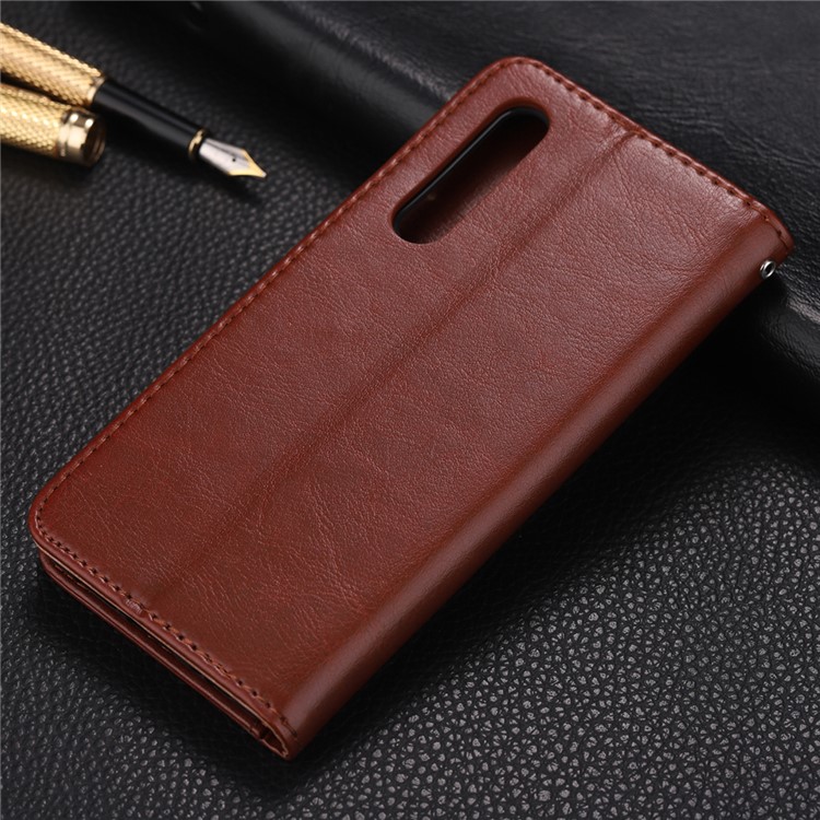 ENKAY Crazy Horse PU Leather Protective Casing for Huawei P30 - Brown-4