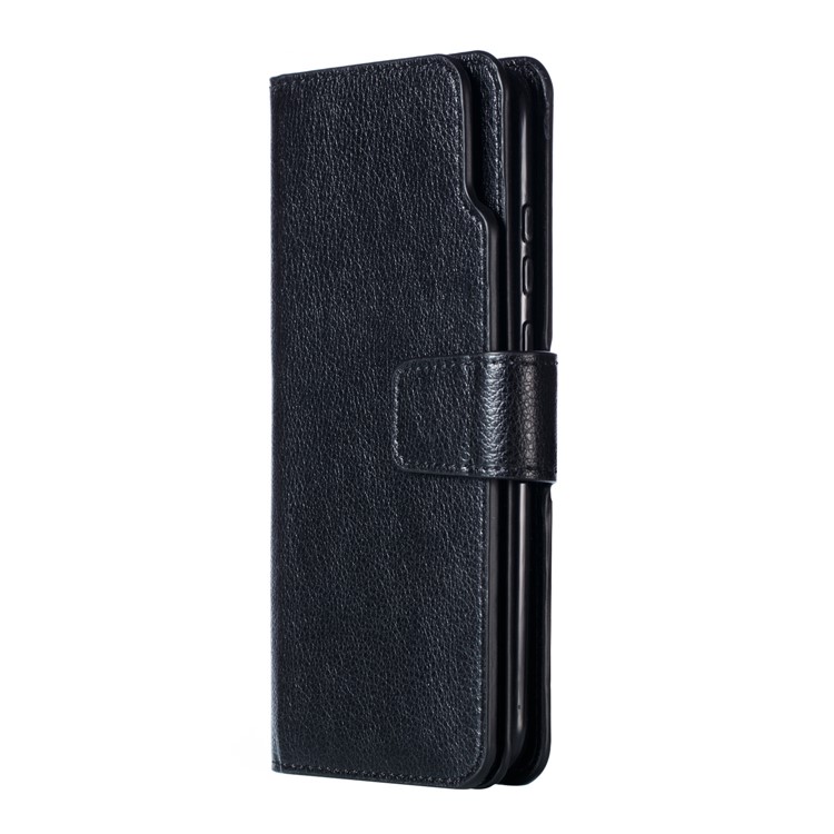 9 Card Slots Crazy Horse Leather Wallet Case for Huawei Honor 10 Lite - Black-4