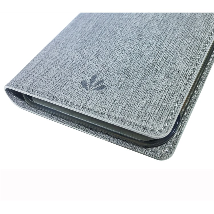 VILI DMX Cross Texture Leather Stand Cover with Card Slot for Huawei Honor Magic 2 - Grey-12
