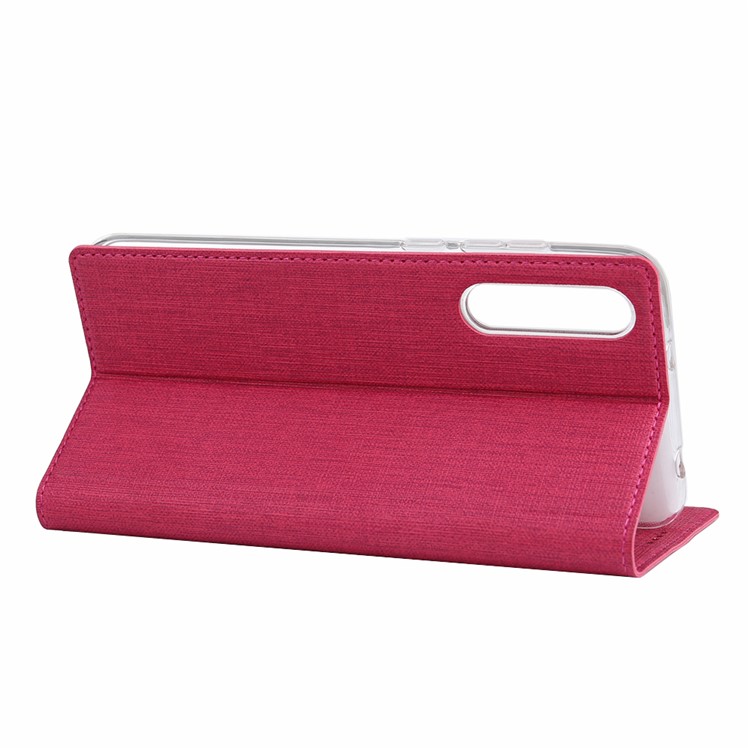 VILI DMX Cross Texture Leather Card Holder Case for Huawei Honor Magic 2 - Rose-4
