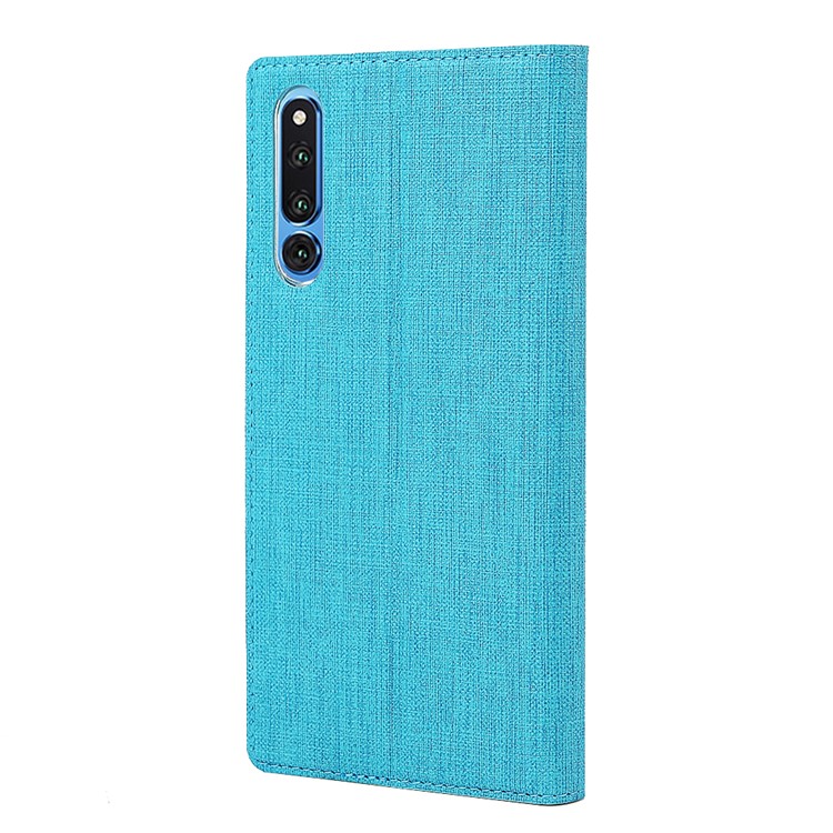 VILI DMX Cross Texture Cell Phone Leather Stand Case with Card Slot for Huawei Honor Magic 2 - Blue-3