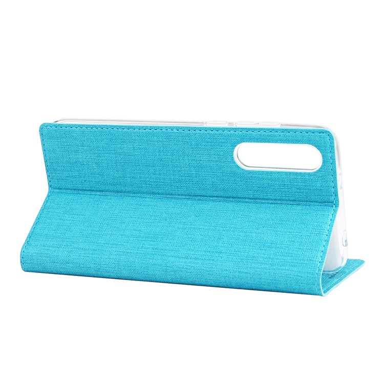 VILI DMX Cross Texture Cell Phone Leather Stand Case with Card Slot for Huawei Honor Magic 2 - Blue-4