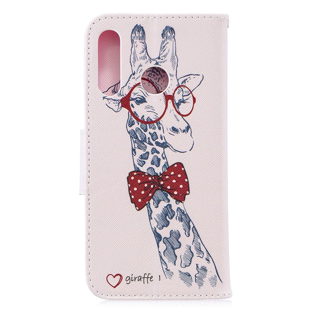 Pattern Printing Wallet Stand Leather Cover for Huawei P30 Lite/nova 4e/P30 Lite New Edition - Giraffe-3