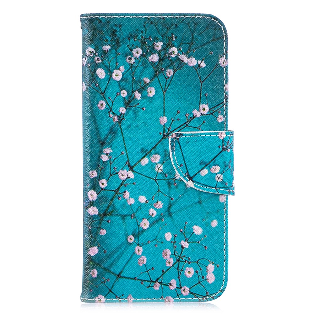 Pattern Printing Leather Mobile Cover for Huawei P30 Lite/nova 4e/P30 Lite New Edition - Wintersweet-2