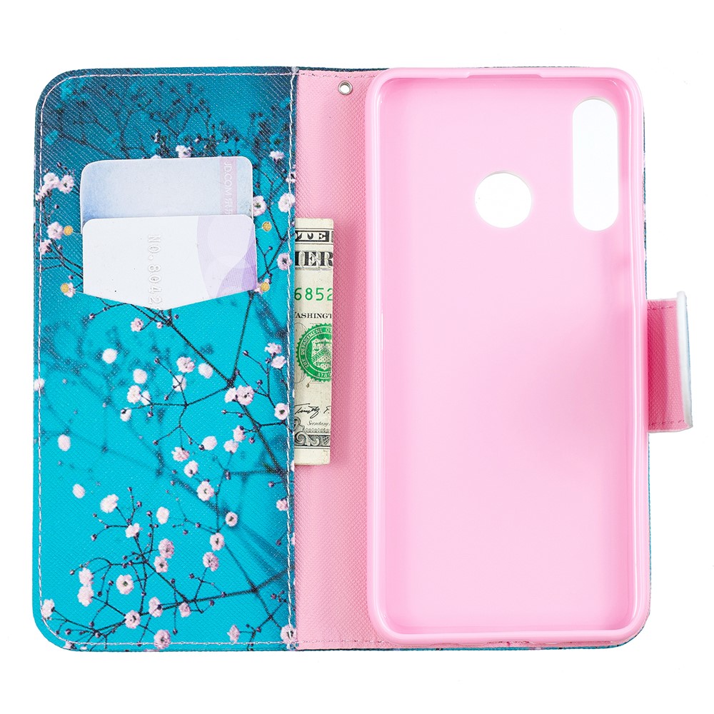 Pattern Printing Leather Mobile Cover for Huawei P30 Lite/nova 4e/P30 Lite New Edition - Wintersweet-8
