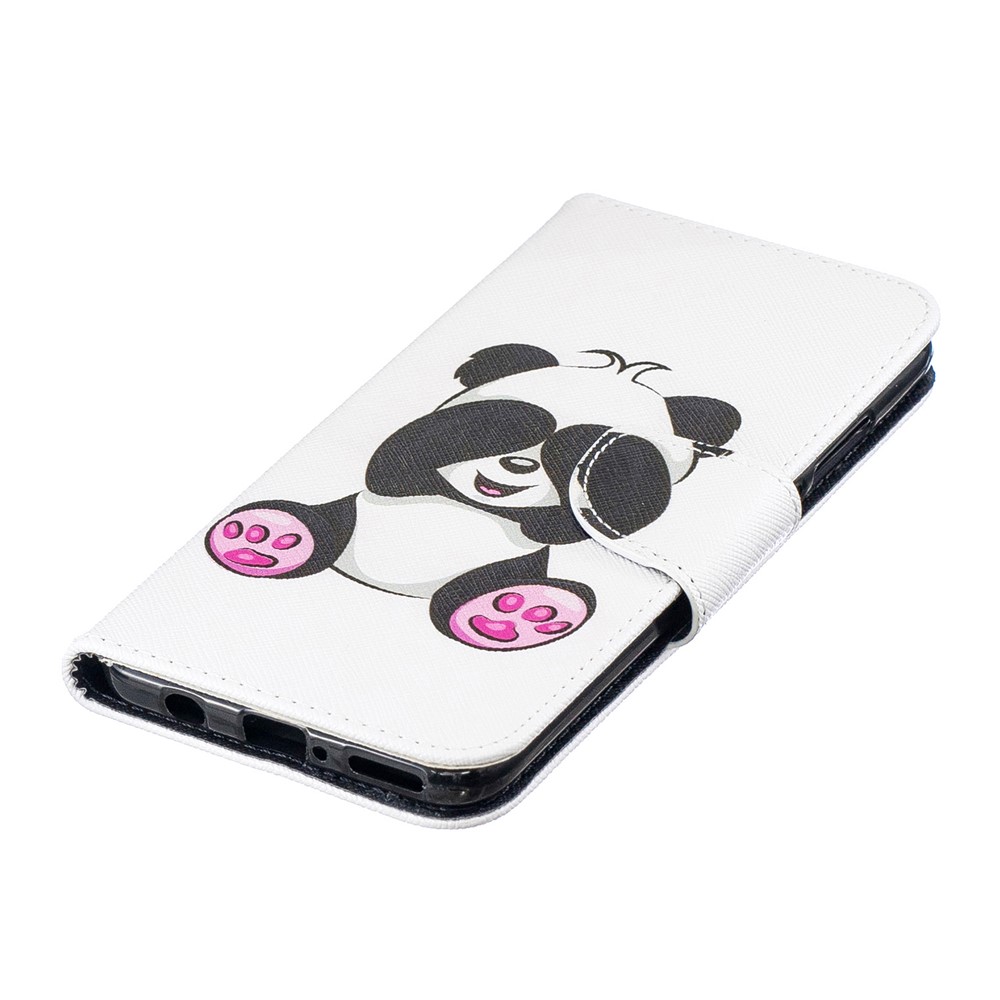 For Huawei P30 Lite Pattern Printing Leather Wallet Phone Shell - Cute Panda-6