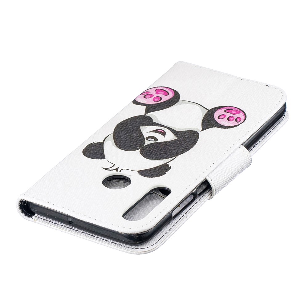 For Huawei P30 Lite Pattern Printing Leather Wallet Phone Shell - Cute Panda-7