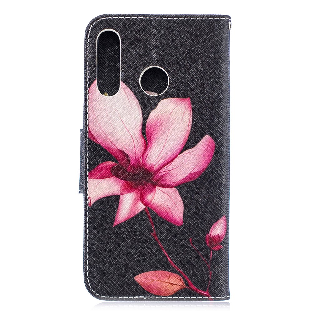 Para Huawei P30 Lite Padrão De Impressão De Couro Carteira Capa Case - Padrão Floral-3