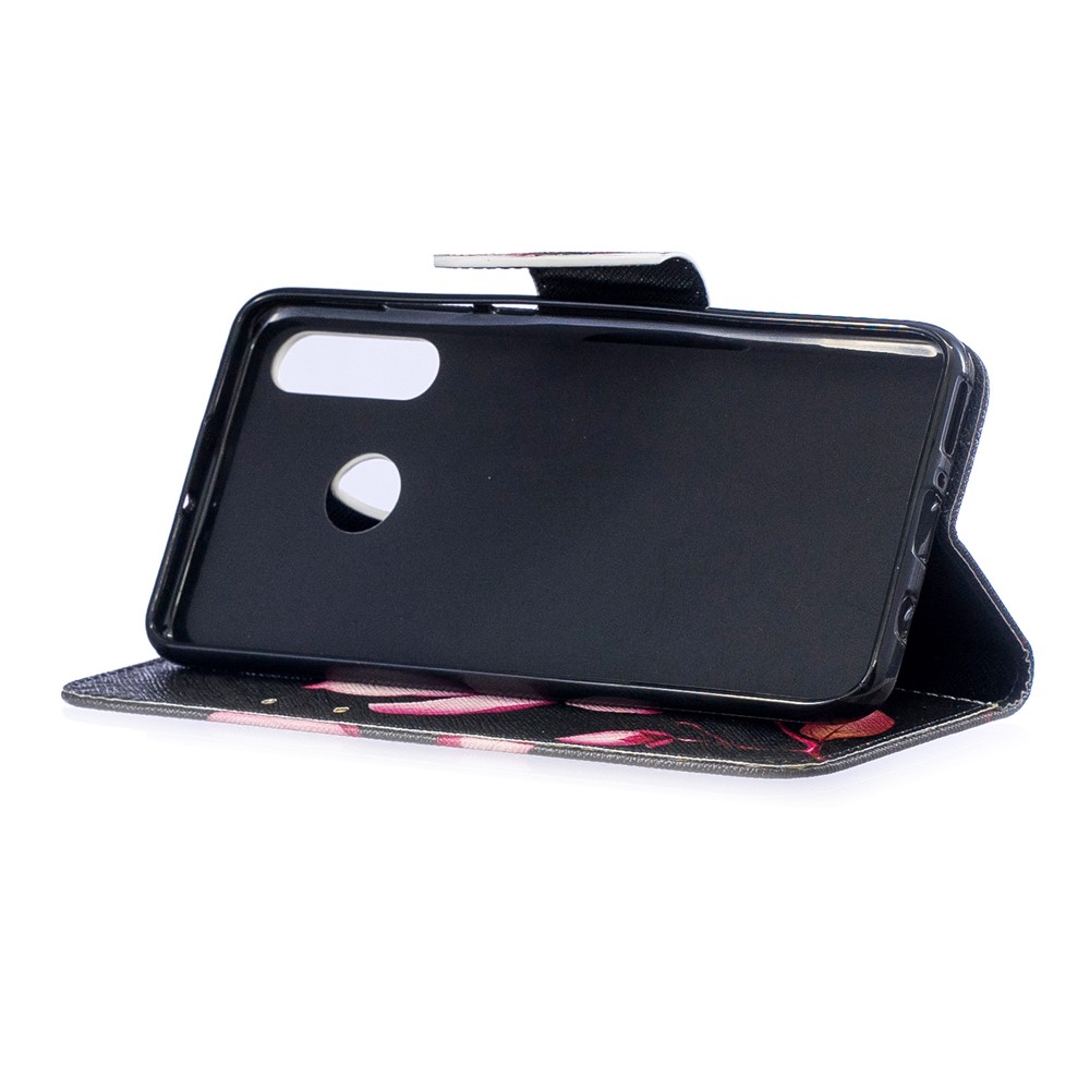 Para Huawei P30 Lite Padrão De Impressão De Couro Carteira Capa Case - Padrão Floral-5