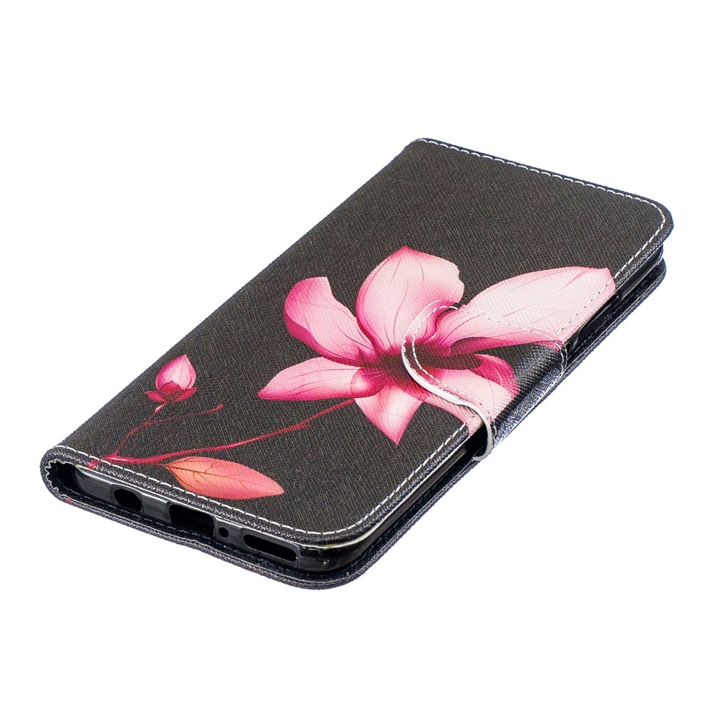 Para Huawei P30 Lite Padrão De Impressão De Couro Carteira Capa Case - Padrão Floral-6