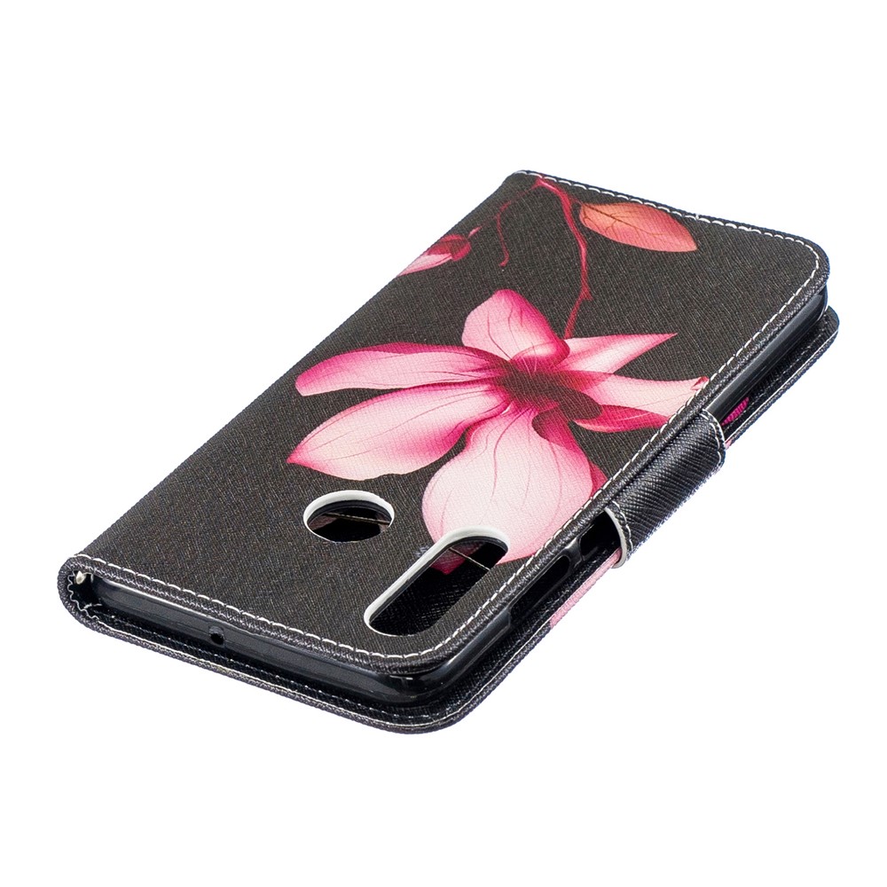 Para Huawei P30 Lite Padrão De Impressão De Couro Carteira Capa Case - Padrão Floral-7