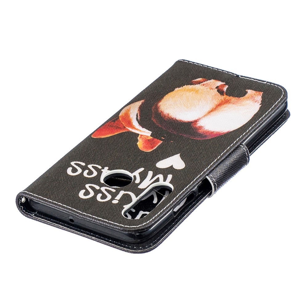 For Huawei P30 Lite Pattern Printing Leather Stand Protection Shell - Kiss My Ass-7