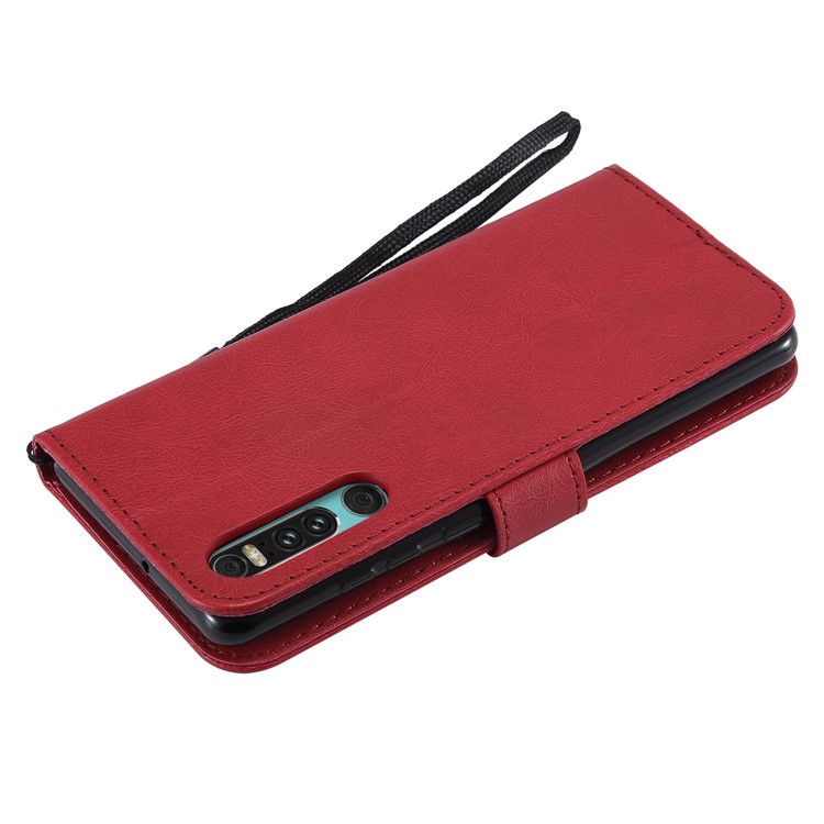 Wallet Leather Stand Cover for Huawei P30 - Red-10