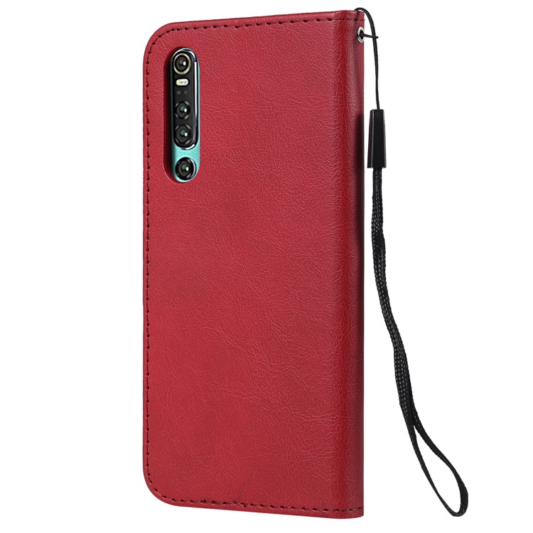 Wallet Leather Stand Cover for Huawei P30 - Red-5