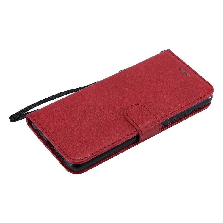 Wallet Leather Stand Cover for Huawei P30 - Red-9