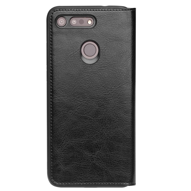 QIALINO Classic Style Genuine Leather Folio Case for Huawei Honor View 20 / V20 - Black-5